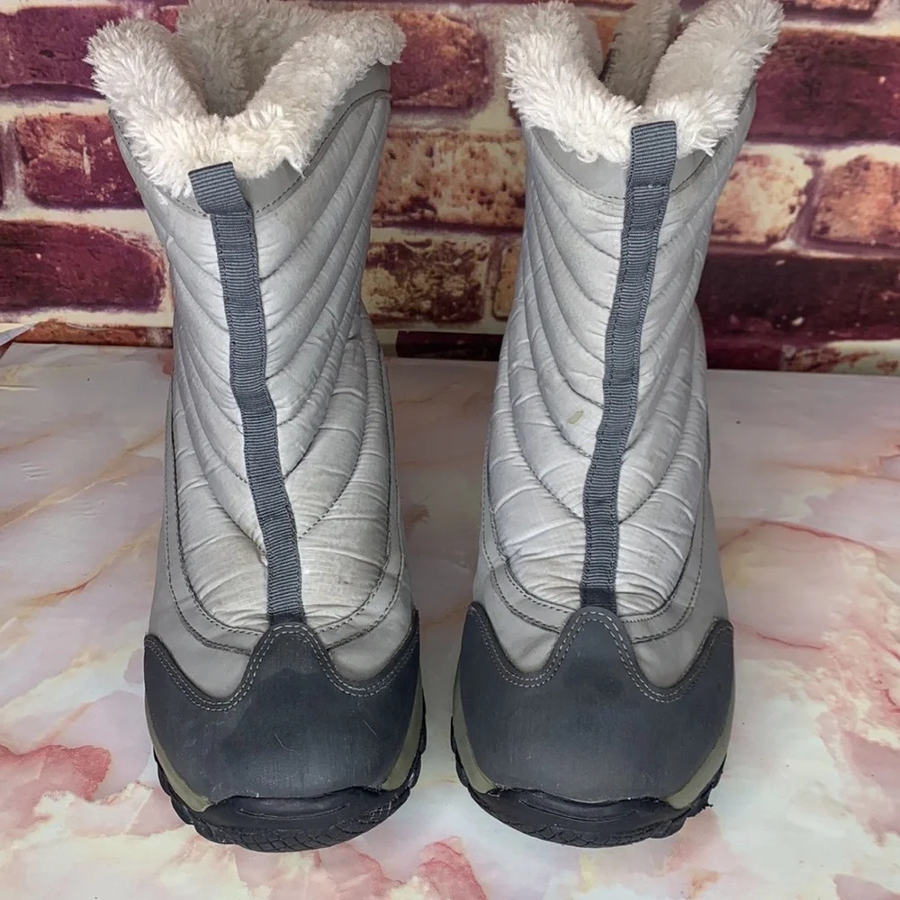 Tamarack Gray mid-calf Fur Lined Quilted Waterproof Snow Boots